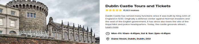 Tours and Tickets to Experience Dublin Castle